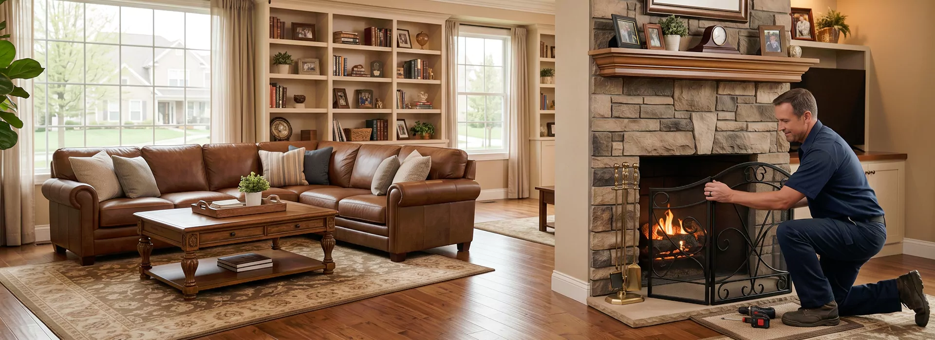 Fireplace Screen Installation Kyle, TX