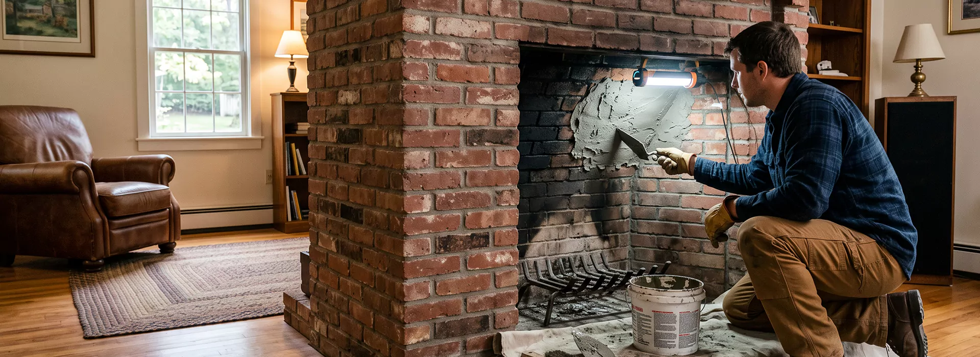 Fireplace Smoke Chamber Repair in Kyle
