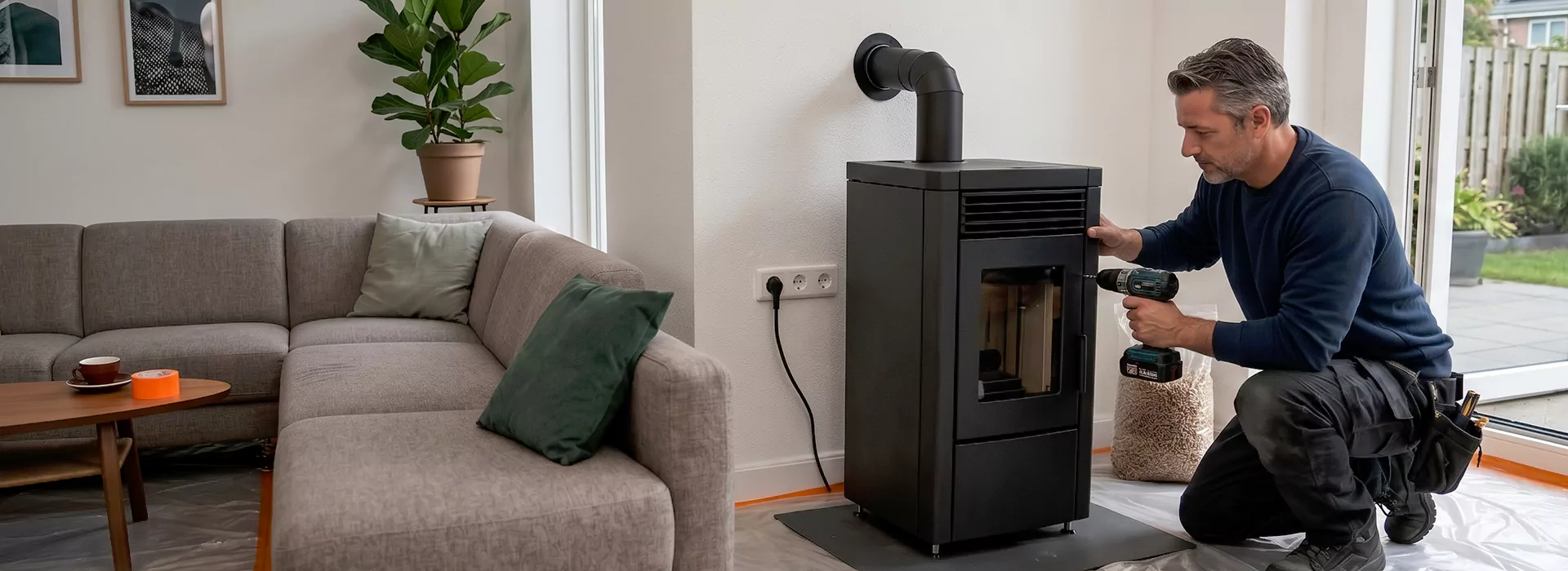Pellet Stove Chimney Installation in Kyle, TX