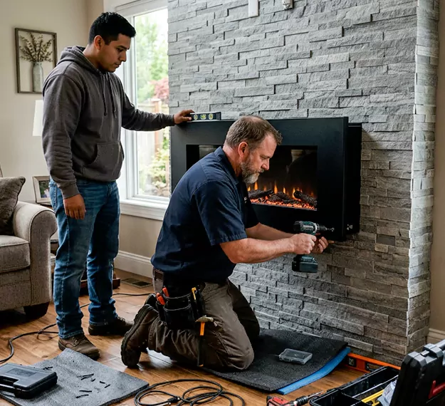 Certified Floating Fireplace Installation Company: Your Local Floating Mantel Installer in Kyle, TX