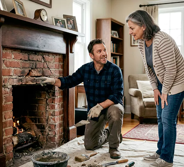 Why Kyle Homeowners Choose Our Brick Fireplace Repair Team?