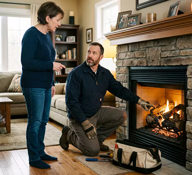 Why Kyle Homeowners Choose Our Gas Fireplace Logs Team?