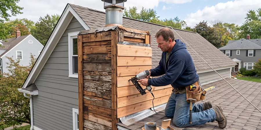Wood Chimney Chase Repair Kyle