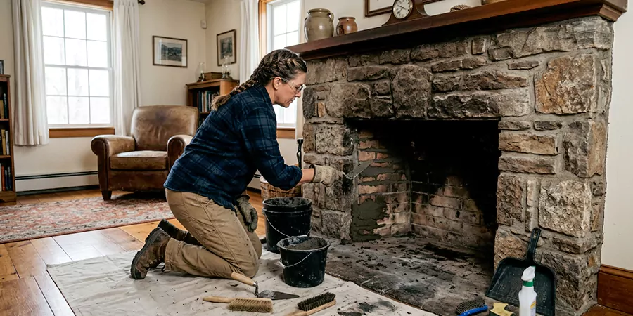 Refurbish Wood Burning Fireplace Kyle