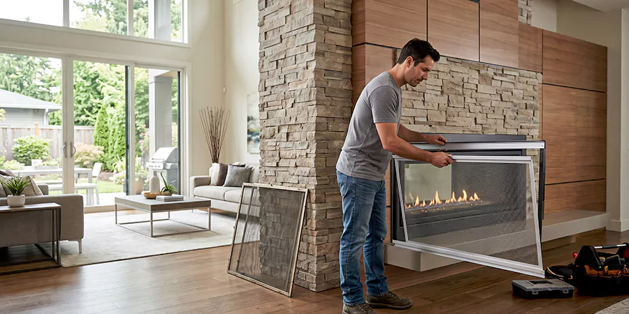 Fireplace Insert Screen Replacement Kyle