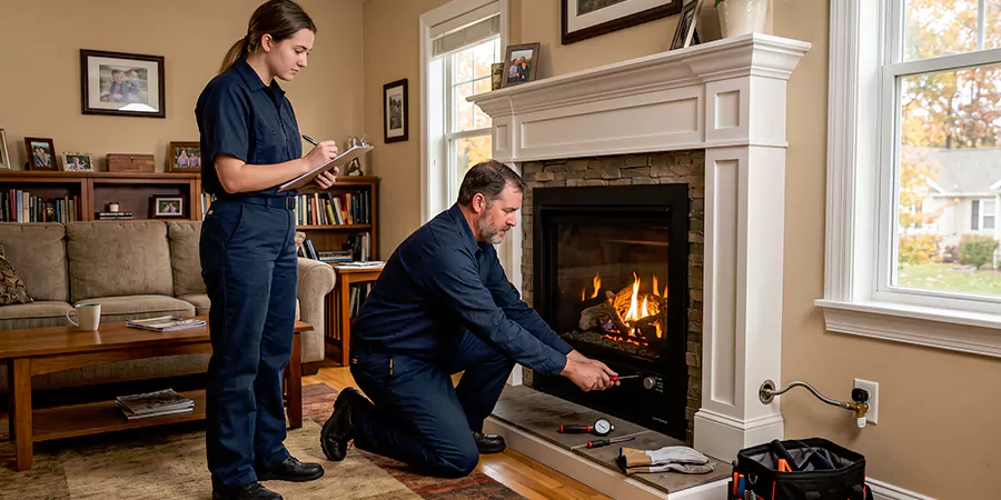 Fireplace Gas Line and Hookup Kyle