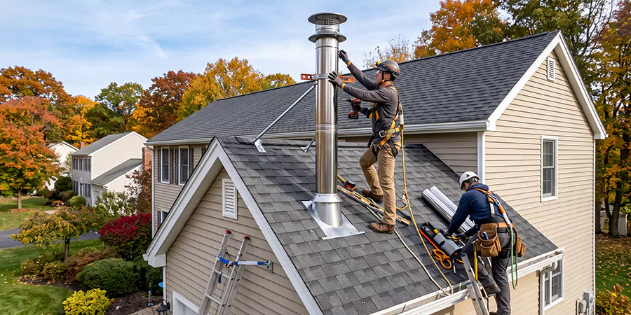 Freestanding and Corner Pellet Stove Installation Kyle