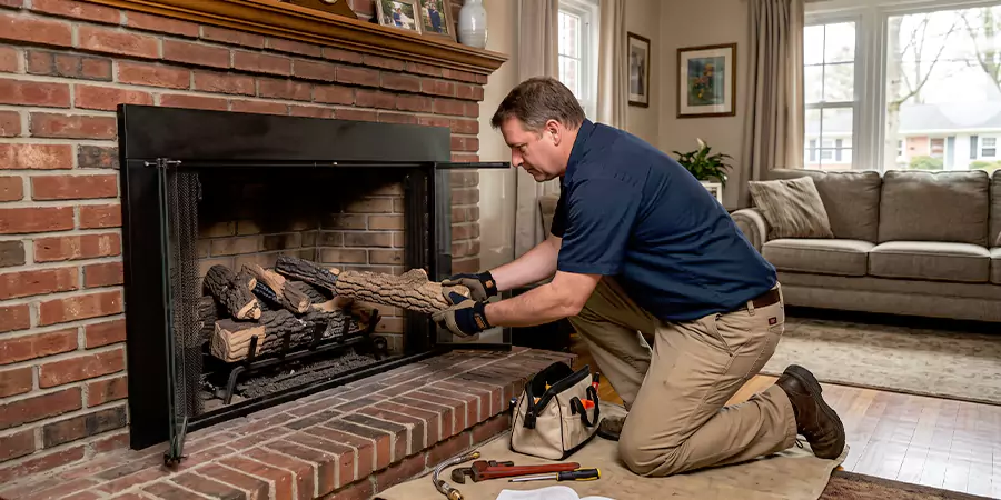 Propane Fireplace Logs Installation Kyle