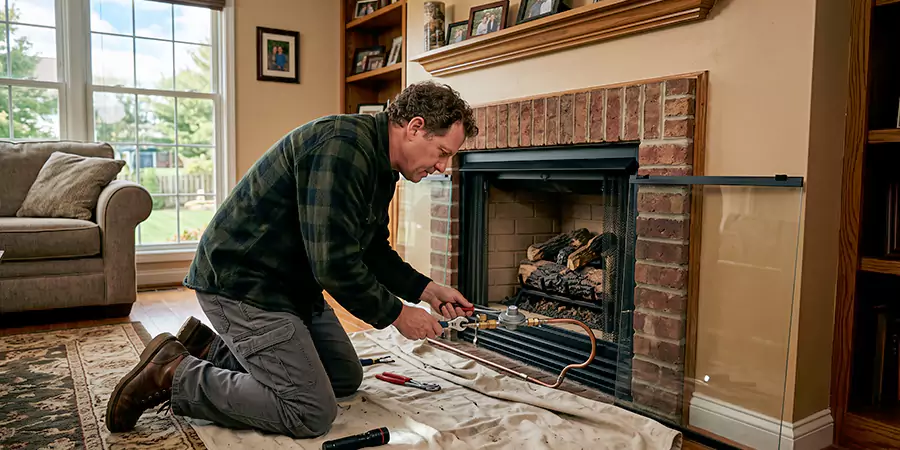 Propane Fireplace Regulator and Gas Line Repair Kyle