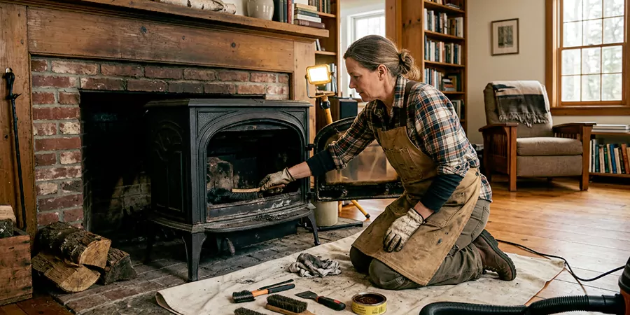 Wood Stove Restoration Kyle