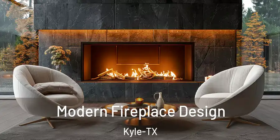 Modern Fireplace Design Kyle-TX